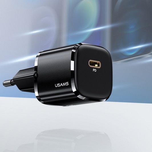 СЗУ Usams US-CC124 T36 20W Super Si (1USB-C) Черный - изображение 2