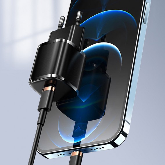 Блок питания Usams US-CC124 T36 20W Super Si (1Type-C/20W) (Черный)