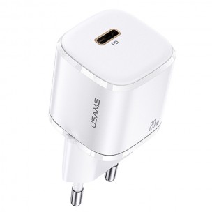 Блок питания Usams US-CC124 T36 20W Super Si (1USB-C) Белый