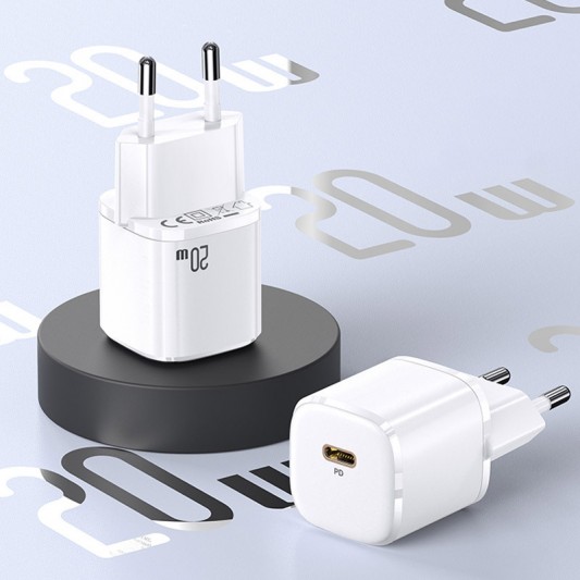 СЗУ Usams US-CC124 T36 20W Super Si (1USB-C) Белый - изображение 1