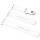 Силіконовий ремінець для Apple Watch Sport Band 42(ser.1-3)/44/45/46/49mm (S/M & M/L) 3pcs Білий / White