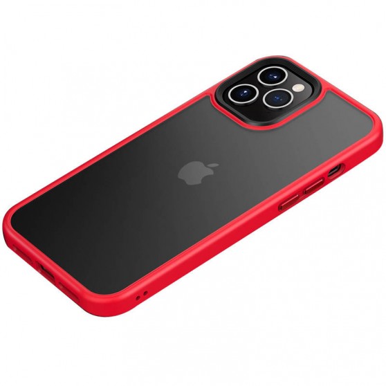 TPU+PC чохол Metal Buttons для Apple iPhone 11 Pro Max (6.5") Червоний