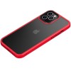 TPU+PC чехол Metal Buttons для iPhone 11 Pro Max (Красный)