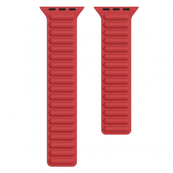 Силіконовий ремінець Ripple для Apple Watch 38/40/41/42mm(ser.10) Червоний / Red