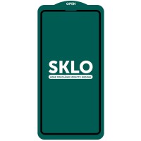 Захисне скло SKLO 5D (тех.пак) для Apple iPhone 13 / 13 Pro / 14 / 16e (6.1") Чорний