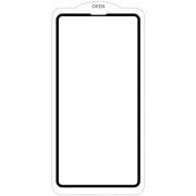 Защитное стекло SKLO 5D (тех.пак) для Apple iPhone 13 Pro Max / 14 Plus (6.7") Черный / Белая подложка