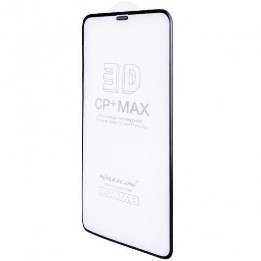 Захисне скло Nillkin (CP+ max 3D) (full glue) для Apple iPhone 11 (6.1") / XR (6.1") Чорний - зображення 1 
