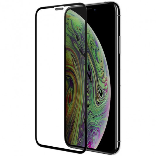 Захисне скло Nillkin (CP+ max 3D) (full glue) для Apple iPhone 11 (6.1") / XR (6.1") Чорний - зображення 3 