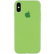 Чехол Silicone Case Full Protective (AA) для Apple iPhone X / XS (5.8") Мятный / Mint