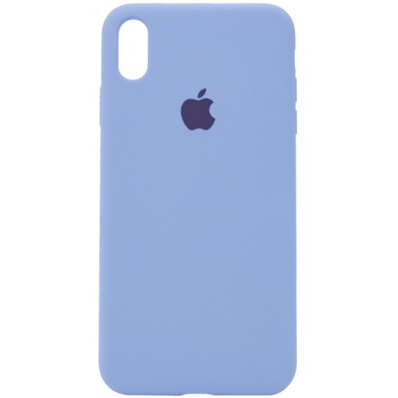 Чохол Silicone Case Full Protective (AA) для Apple iPhone XS Max (Блакитний / Lilac Blue)