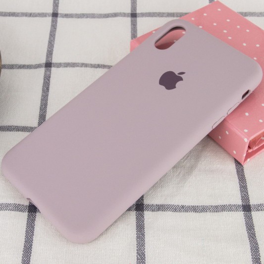 Чохол Silicone Case Full Protective (AA) для Apple iPhone XR (6.1") Сірий / Lavender - зображення 1 