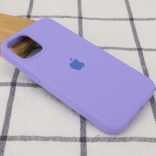 Чохол Silicone Case Full Protective (AA) для Apple iPhone 12 Pro Max (6.7") Бузковий / Dasheen - зображення 1 