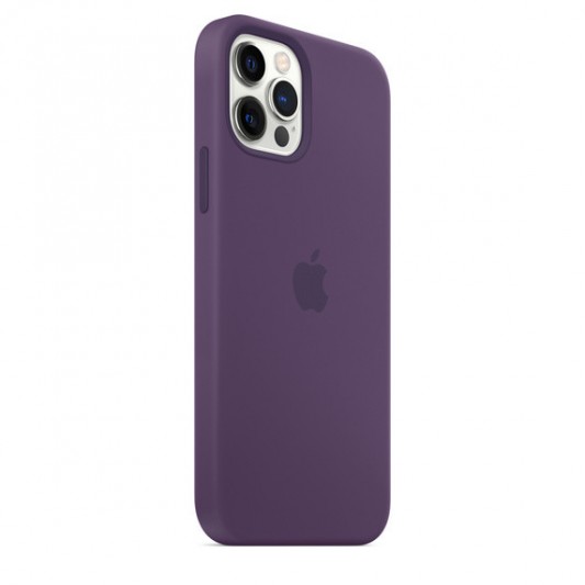 Чохол Silicone Case Full Protective (AA) для Apple iPhone 12 Pro Max (6.7") Фіолетовий / Amethyst - зображення 1 