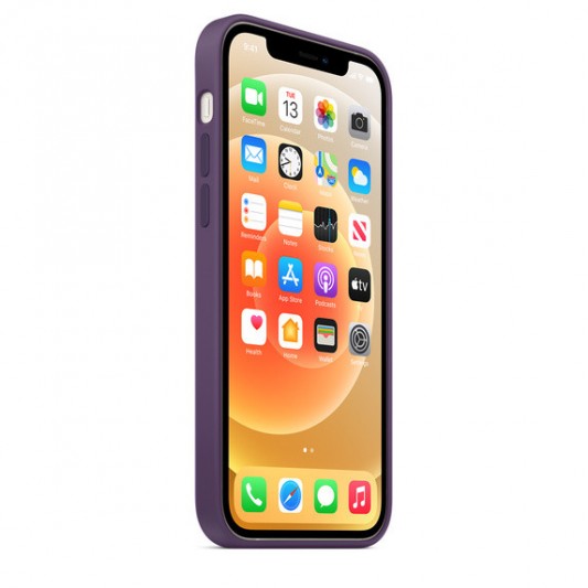 Чохол Silicone Case Full Protective (AA) для Apple iPhone 12 Pro Max (6.7") Фіолетовий / Amethyst - зображення 2 
