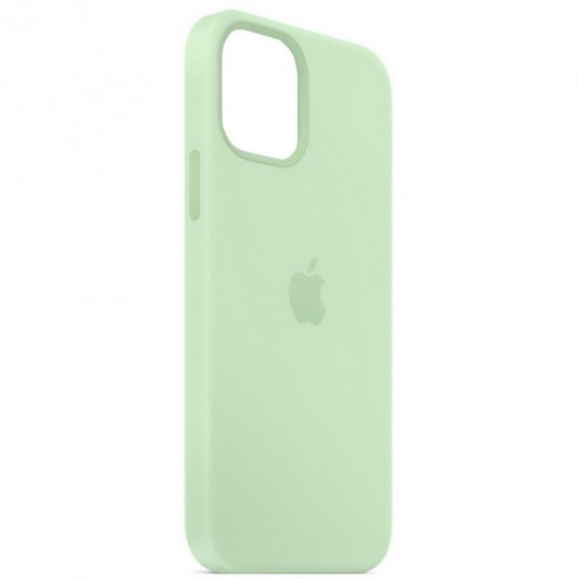 Чохол Silicone Case Full Protective (AA) для Apple iPhone 12 Pro Max (6.7") Зелений / Pistachio - зображення 1 