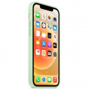 Чохол Silicone Case Full Protective (AA) для Apple iPhone 12 Pro Max (Зелений / Pistachio)