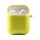 Силіконовий футляр з мікрофіброю для навушників Airpods 1/2 Жовтий / Bright Yellow