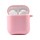 Силіконовий футляр з мікрофіброю для навушників Airpods 1/2 Рожевий / Pink