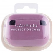 Силіконовий футляр з мікрофіброю для навушників Airpods Pro (Ліловий / Lilac Pride)