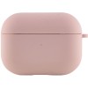 Силіконовий футляр з мікрофіброю для навушників Airpods Pro (Рожевий / Pink Sand)
