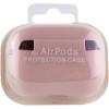 Силіконовий футляр з мікрофіброю для навушників Airpods Pro (Рожевий / Pink Sand)