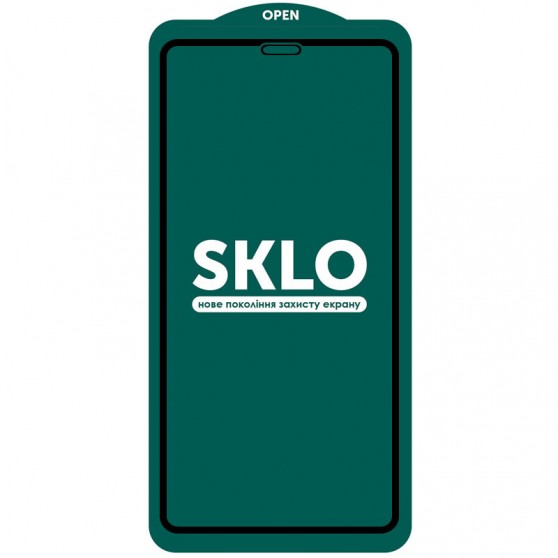 Защитное стекло SKLO 5D (тех.пак) для Apple iPhone 11 (6.1") / XR Черный