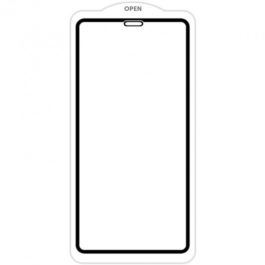 Захисне скло SKLO 5D (тех.пак) для Apple iPhone 11 Pro Max (6.5") / XS Max Чорний / Біла підкладка