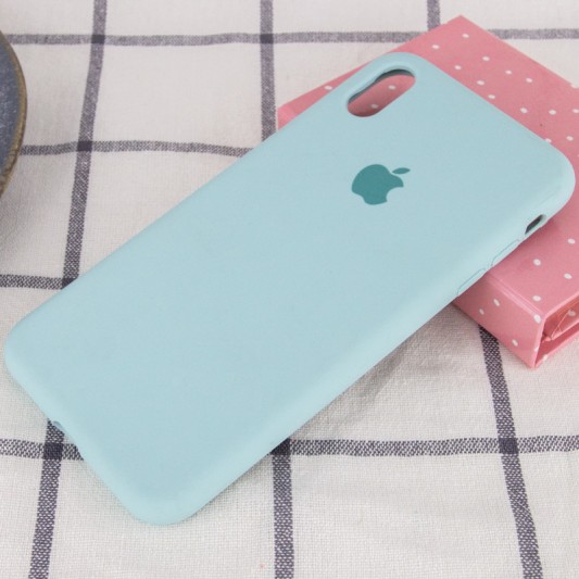 Чехол Silicone Case Full Protective (AA) для Apple iPhone XR (6.1") Бирюзовый / Turquoise - изображение 1