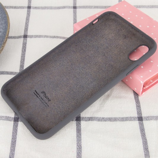 Чохол Silicone Case Full Protective (AA) для Apple iPhone XR (6.1") Сірий / Dark Gray - зображення 2 