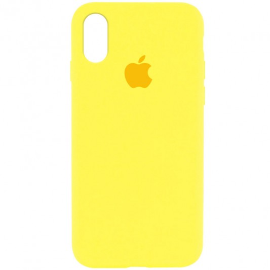 Чохол Silicone Case Full Protective (AA) для Apple iPhone XR (6.1") Жовтий / Yellow