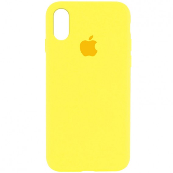 Чохол Silicone Case Full Protective (AA) для Apple iPhone XR (Жовтий/Yellow)
