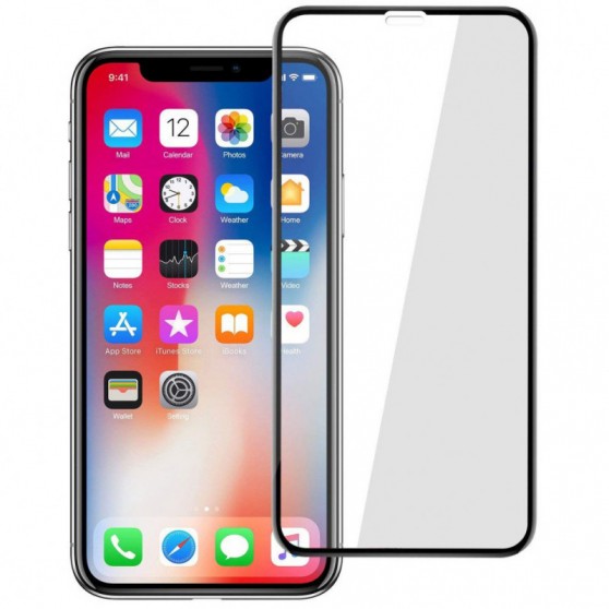 Захисне скло 5D Hard (full glue) (тех.пак) для Apple iPhone 11 Pro Max (6.5") / XS Max Чорний