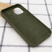 Чохол Silicone Case Full Protective (AA) для Apple iPhone 12 Pro Max (Зелений / Dark Olive)