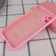 Чохол Silicone Case для iPhone 12 з захистом камери (AA) - Рожевий