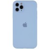Чохол Silicone Case Full Camera Protective (AA) для Apple iPhone 12 Pro (Блакитний / Lilac Blue)