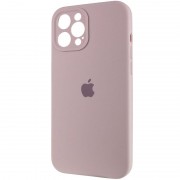 Чохол Silicone Case Full Camera Protective (AA) для Apple iPhone 12 Pro (Сірий / Lavender)