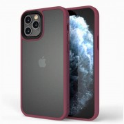 TPU+PC чохол Metal Buttons для Apple iPhone 13 Pro (6.1") Бордовий
