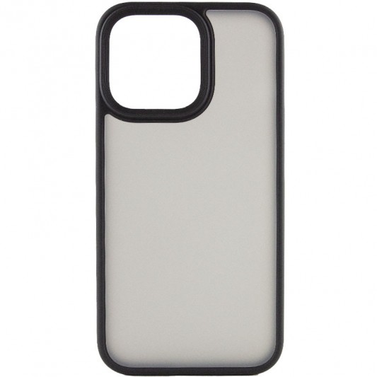 TPU+PC чохол Metal Buttons для Apple iPhone 13 Pro Max (6.7") Чорний - зображення 1 