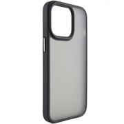 TPU + PC чохол Metal Buttons для Apple iPhone 13 Pro Max (Чорний)
