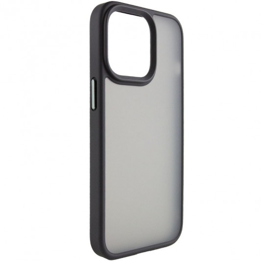 TPU+PC чохол Metal Buttons для Apple iPhone 13 Pro Max (6.7") Чорний - зображення 2 