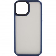 TPU+PC чехол Metal Buttons для Apple iPhone 13 (6.1") Синий