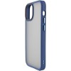 TPU + PC чохол Metal Buttons для Apple iPhone 13 (Синій)