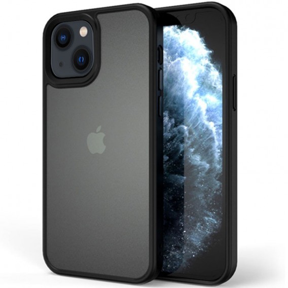 TPU+PC чехол Metal Buttons для Apple iPhone 13, Черный