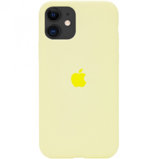 Чехол Silicone Case Full Protective (AA) для Apple iPhone 11 (6.1") Желтый / Mellow Yellow