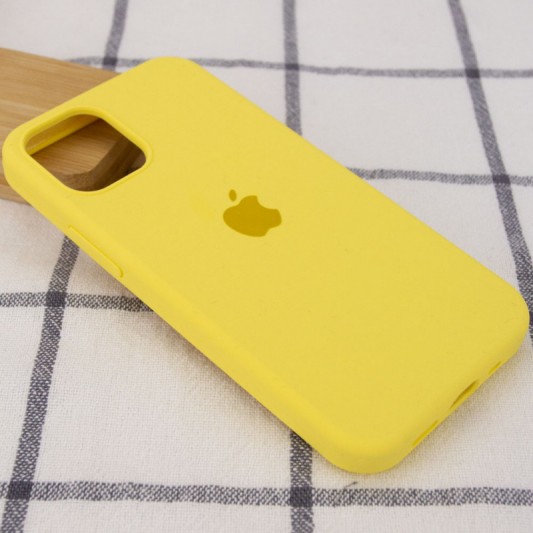 Чохол Silicone Case Full Protective (AA) для Apple iPhone 12 Pro Max (6.7") Жовтий / Yellow - зображення 1 