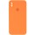 Чохол Silicone Case Square Full Camera Protective (AA) для Apple iPhone X / XS (5.8") Помаранчевий / Papaya