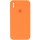 Чехол Silicone Case Square Full Camera Protective (AA) для Apple iPhone X / XS (5.8") Оранжевый / Papaya