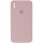 Чохол Silicone Case Square Full Camera Protective (AA) для Apple iPhone X / XS (5.8") Рожевий / Pink Sand