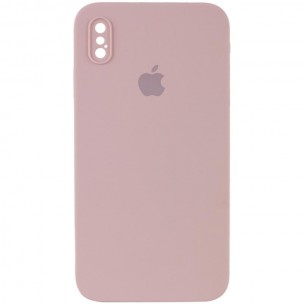 Чехол Silicone Case Square Full Camera Protective (AA) для Apple iPhone XS (5.8