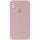 Чехол Silicone Case Square Full Camera Protective (AA) для Apple iPhone X / XS (5.8") Розовый / Pink Sand
